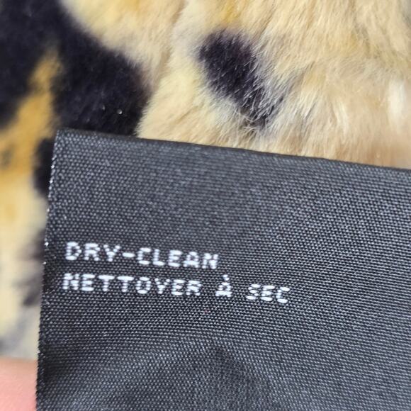 Nikki Jones Reversible Animal Print Faux Fur Zip Parka Size Small - Picture 5 of 8